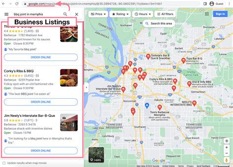 Find a Business by Location .